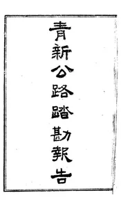 青新公路踏勘报告
