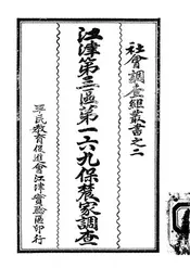 江津第三区第一六九保农家调查