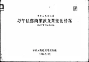 中华人民共和国历年私营商业饮食业变化情况  1950年至1956年上半年