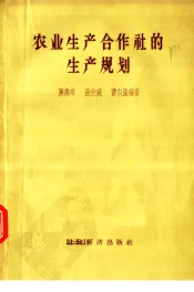 农业生产合作社的生产规划