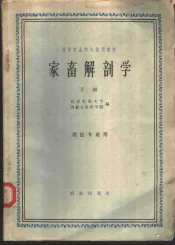 家畜解剖学  下  兽医专业用