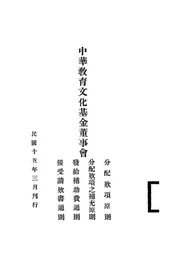 中华教育文化基金董事会分配款项原则、分配款项之补充原则、发给补