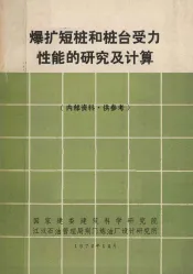 爆扩短桩和桩台受力性能的研究及计算