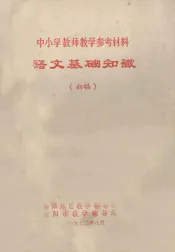 中小学教师教学参考资料  语文基础知识