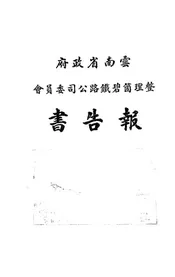 云南省政府整理个碧铁路公司委员会报告书