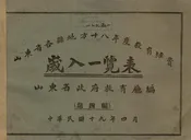 山东省各县地方十八年度教育经费岁入一览表
