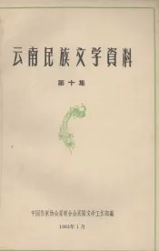 云南民族文学资料  第10集