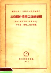 苏联技术工人个别及成组训练适用  三级铸件清理工训练提纲