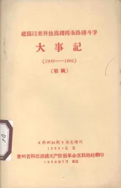 建国以后科技战线两条路线斗争  大事记  1949-1966  初稿