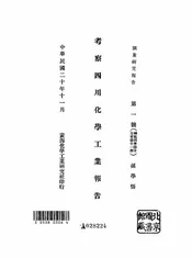 考察四川化学工业报告