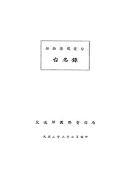 船舶无线电台台名录