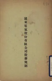 浦东电气股份有限公司股务规则