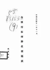各种雪茄烟牌名价格表