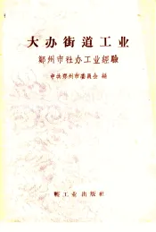 大办街道工业  郑州市社办工业经验