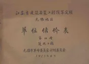 江苏省建筑安装工程预算定额无锡地区单位估价表第4册通风工程