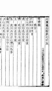 山西通志  第75-76卷