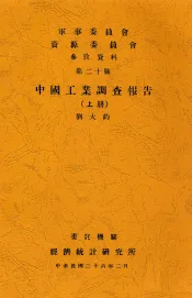 中国工业调查报告  上