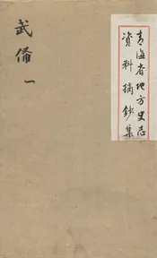 青海省地方史志资料摘钞集
