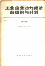 工业企业动力经济的组织与计划  第2分册  工业企业的能量消耗定额工作和动力设备经济运行方式的选择